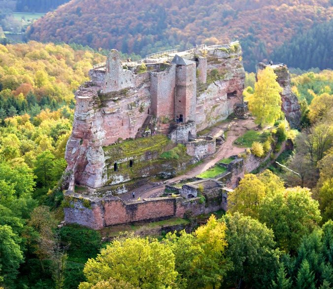 Castle of Fleckenstein, Lembach, Bas-Rhin, France, France